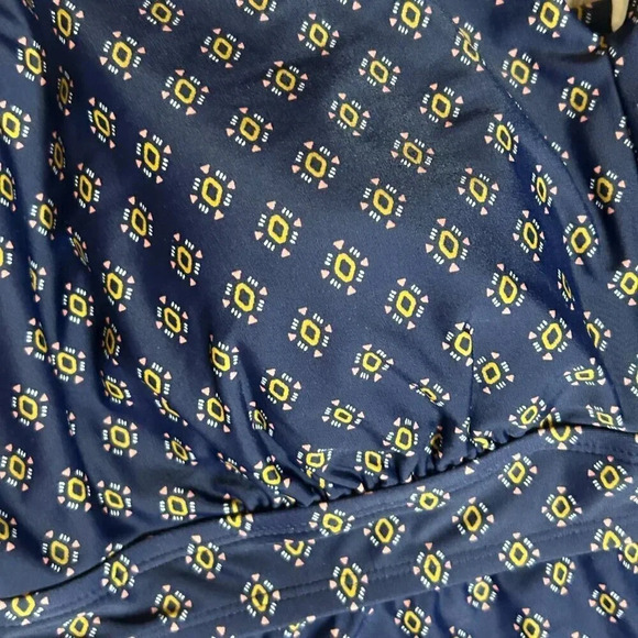 Kona Sol Blue Patterned Tankini Top Siz3 2X NWT - Picture 7 of 8